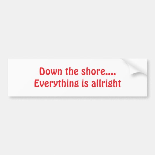 Shore Autoaufkleber - Jersey Things (Vorne)