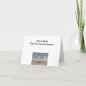 Shore Bird Trio Note Card Karte (Rückseite)