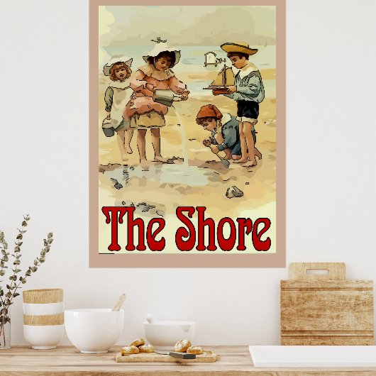 Shore Kids Vintag Style Poster (Küche)