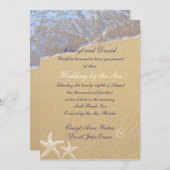 Shore Liebe Beach für Hochzeitsfeiern Einladung (Vorne/Hinten)