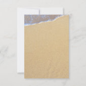 Shore Liebe Beach RSVP Karten für Hochzeiten (Rückseite)