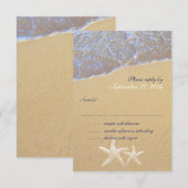 Shore Liebe Beach RSVP Karten für Hochzeiten (Vorne/Hinten)