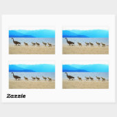 Shore Patrol Canada Geese Rechteckiger Aufkleber (Blatt)