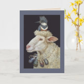 Shore Sheep Card Karte (Gelbe Blume)