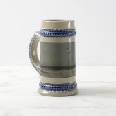 Shore & Sky & Seagulls Gray/Blue 22 oz Stein Bierglas (Vorderseite Links)