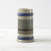Shore & Sky & Seagulls Gray/Blue 22 oz Stein Bierglas (Mittel)
