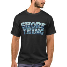 Shore Thing | Retro Blaue Ozeanwellen Surf-Grafik