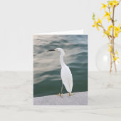 Shore-Vogel bei Siesta Key - leere Notizkarte Karte (Gelbe Blume)