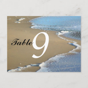 Shore Wellen Tischnummer Card