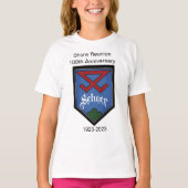 Shore Wiedersehen 100. Jubiläumsschild (Mädchen) T-Shirt (Vorderseite)