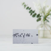 Shorebirds auf einer See-Visitenkarte Visitenkarte (Stehend Vorderseite)