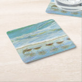 Shorebirds, Ein Tag am Strand Rechteckiger Pappuntersetzer (angewinkelt)