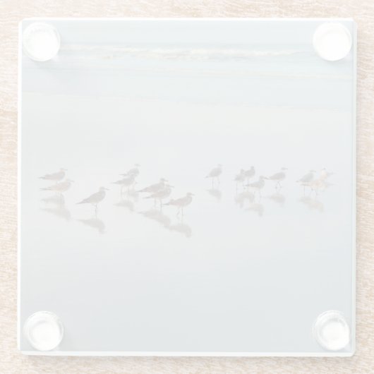 Shorebirds Glasuntersetzer (Rückseite)