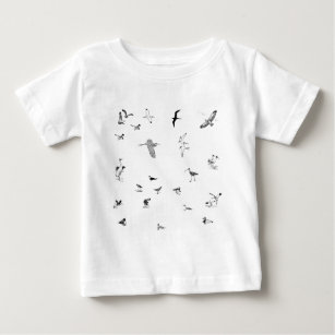 Shorebirds-Linie Kunst Baby T-shirt