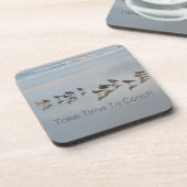 Shorebirds nehmen sich Zeit bis zur Küste Getränkeuntersetzer (Linke Seite)