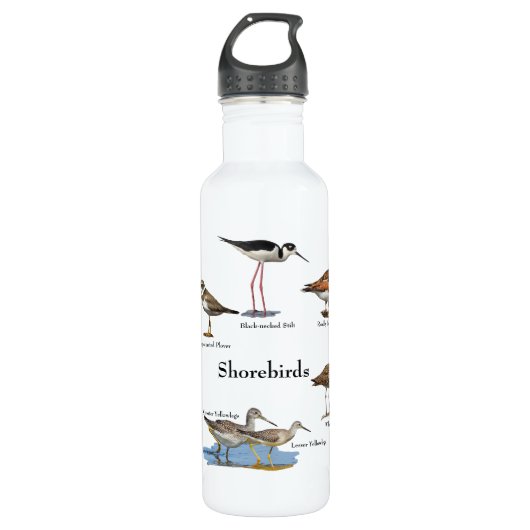 Shorebirds Wasserflasche Edelstahlflasche (Vorderseite)