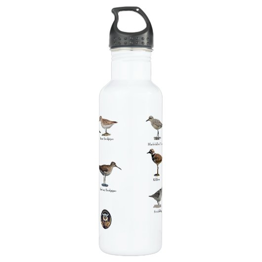Shorebirds Wasserflasche Edelstahlflasche (Rückseite)