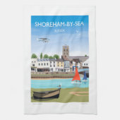 Shoreham by Sea Teetuch Geschirrtuch (Vertikal)