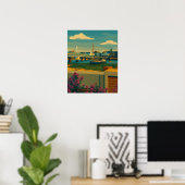 Shoreham Serenity - Riverside Townscape Poster (Heimbüro)