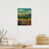 Shoreham Serenity - Riverside Townscape Poster (Küche)
