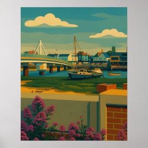 Shoreham Serenity - Riverside Townscape Poster
