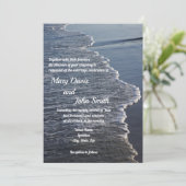 Shoreline Beauty Einladung (Stehend Vorderseite)