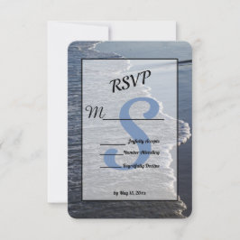 Shoreline Beauty Wedding RSVP Karte