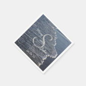 Shoreline Beauty Wedding Serviette (Ecke)