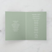 Shoreline des Beach Wedding Program Vorlagen (Innenseite)