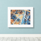 Shoreline Driftwood Foto Print Leinwanddruck (Insitu (Holzboden))