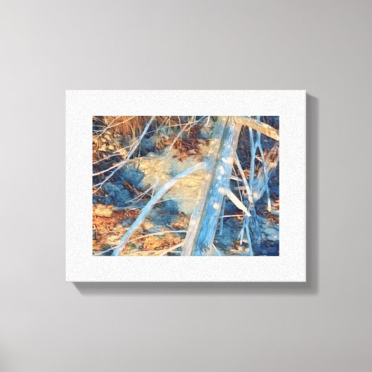 Shoreline Driftwood Foto Print Leinwanddruck (Vorderseite)