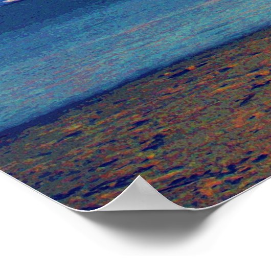 Shoreline-Foto Poster (Ecke)
