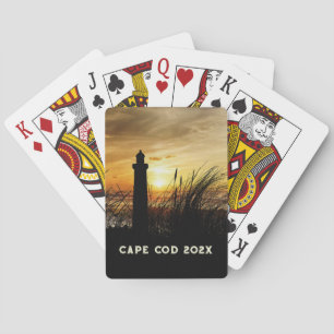Shoreline Lighthouse im Sunset Souvenir Spielkarten