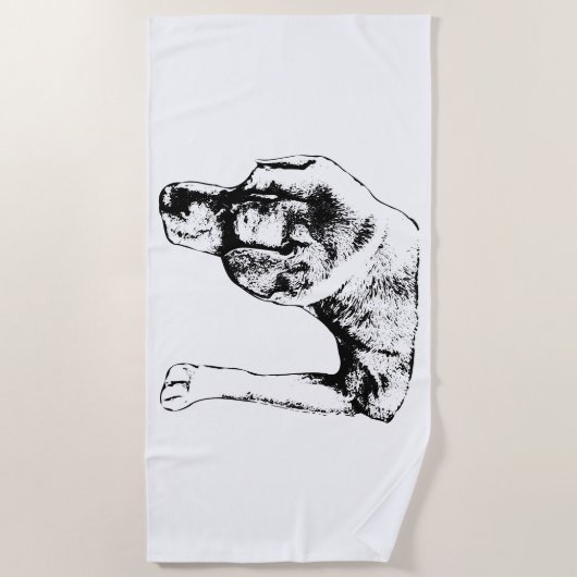 Shoreline Scout Pup Strandtuch (Vorderseite)