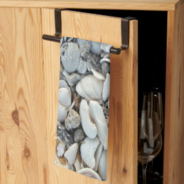 Shoreline Shells Coastal Texture Geschirrtuch