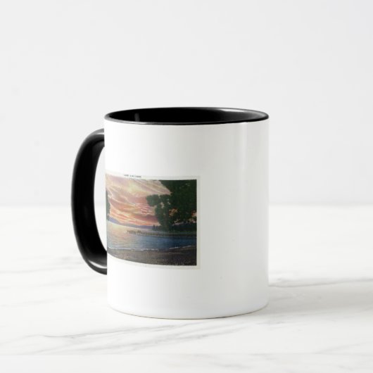 Shoreline Sunset View mit Pier Tasse (Vorderseite Links)