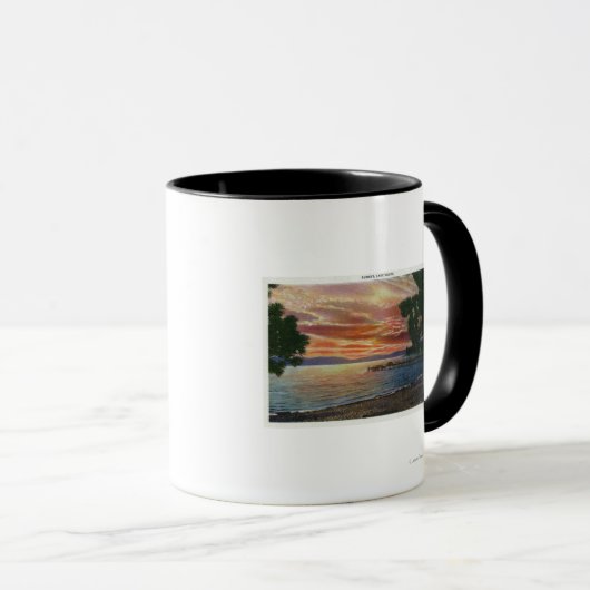 Shoreline Sunset View mit Pier Tasse (VorderseiteRechts)