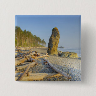 Shoreline und Seastacks, Ruby Beach, Olympic Button