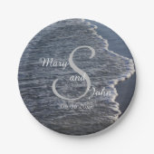 Shoreline Wedding Pappteller (Vorderseite)