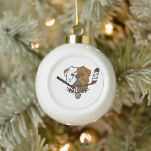 SHORESY Sudbury Bulldogs Keramik Kugel-Ornament