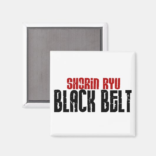 Shorin Ryu Black Belt Karate Magnet (Vorderseite/Rückseite)