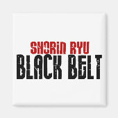 Shorin Ryu Black Belt Karate Magnet (Vorne)