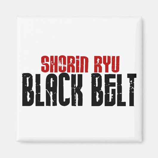 Shorin Ryu Black Belt Karate Magnet (Vorne)