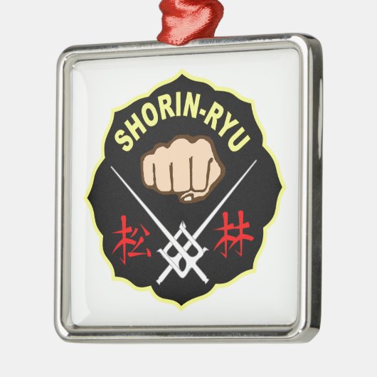 SHORIN RYU KARATE-FLECKEN-SYMBOL-KANJI ORNAMENT AUS METALL (Links)