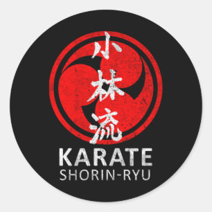 Shorin Ryu Karate Symbol Kanji Japan Martial Art V Runder Aufkleber