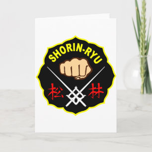 Shorin Ryu Matsubayashi Stil Karate Kanji Front T Karte