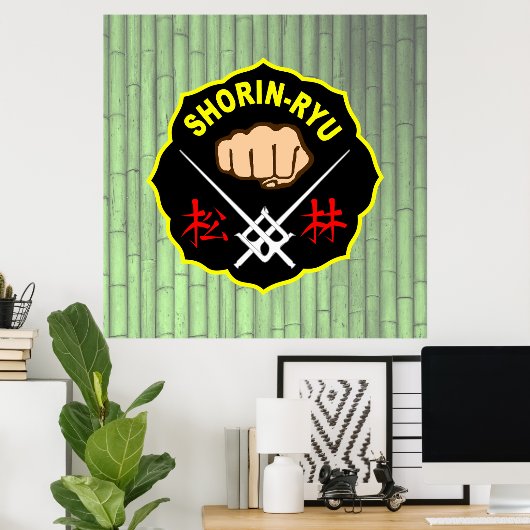 Shorin-Ryu Okinawa Karate Poster (Heimbüro)