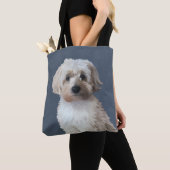 Shorkie Hund Portrait Totasche Tasche (Von Nahem)
