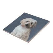 Shorkie-Hundeportrait Fliese (Seite)