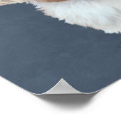 Shorkie-Hundeportrait Poster (Ecke)